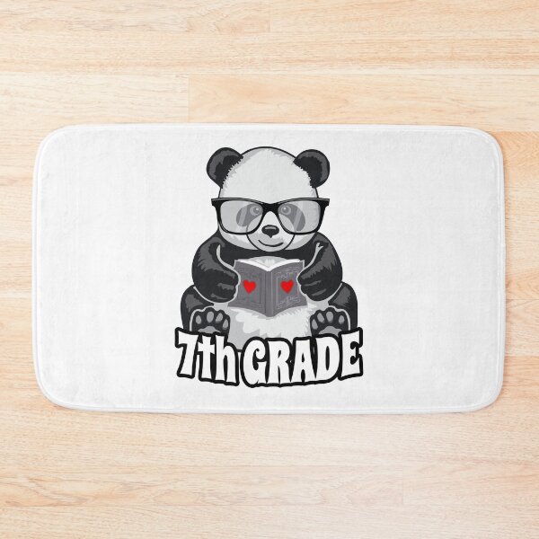 Item preview, 7th Grade Back To School Panda Book Reader Teacher Heart designed and sold by GrandeDuc.