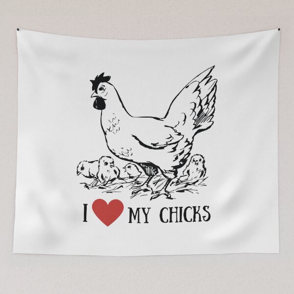 Item preview, I Love My Chicks Outline Of Chicken Drawing designed and sold by thecooltable.