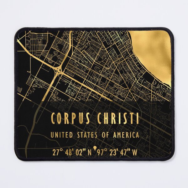 Item preview, CORPUS CHRISTI MAP USA designed and sold by hatimelhag.