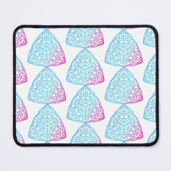 KALIEDOSCIPE TRIANGLE PATTERN MULTI COLOR BLUE PURPLE Mouse Pad
