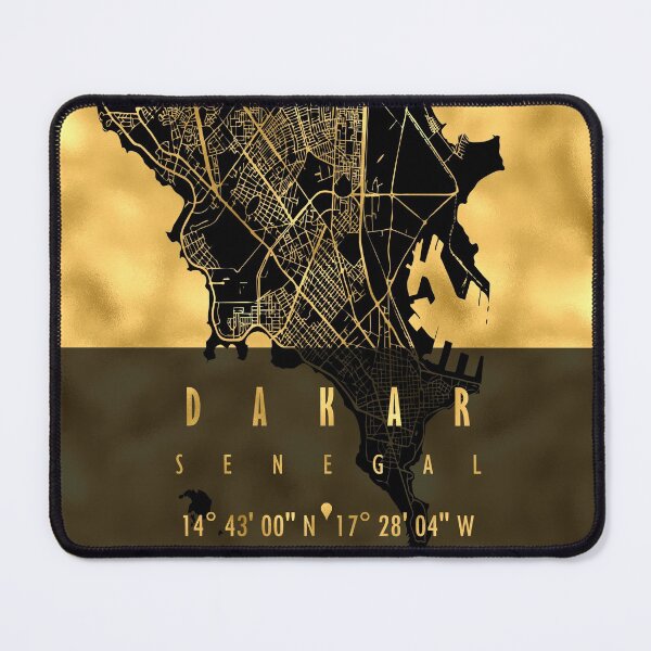 Item preview, DAKAR MAP SENEGAL designed and sold by hatimelhag.