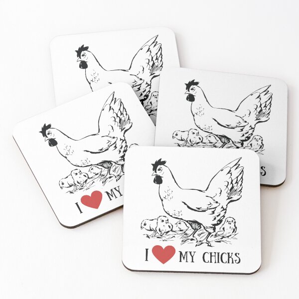 Item preview, I Love My Chicks Outline Of Chicken Drawing designed and sold by thecooltable.
