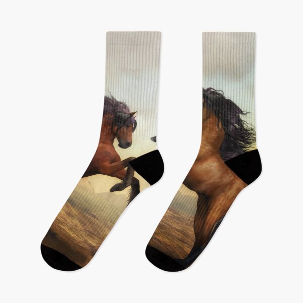 Item preview, Wild Horses Animals Stallion Artistic Painting Artwork designed and sold by livianasgifts.