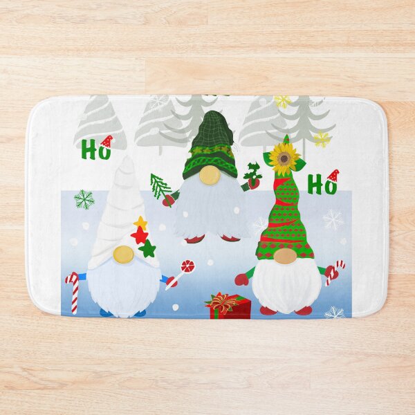 Item preview, Ho Ho Ho Christmas Gnomes with hats designed and sold by AnyMage.