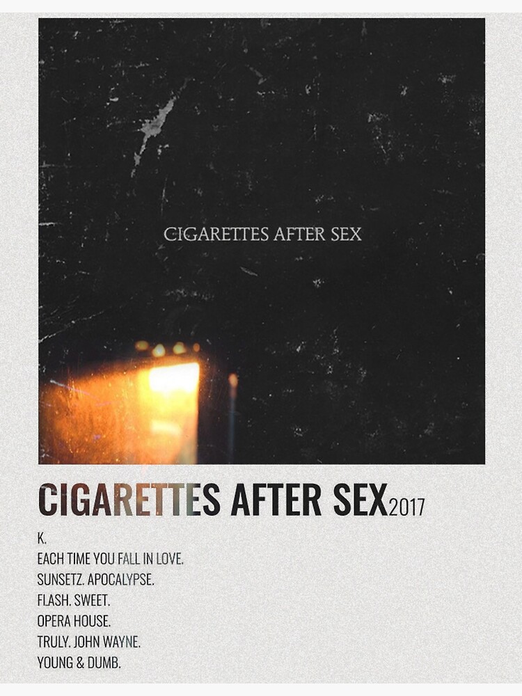 Cigarettes After Sex Poster Photographic Print By Suwii Redbubble 