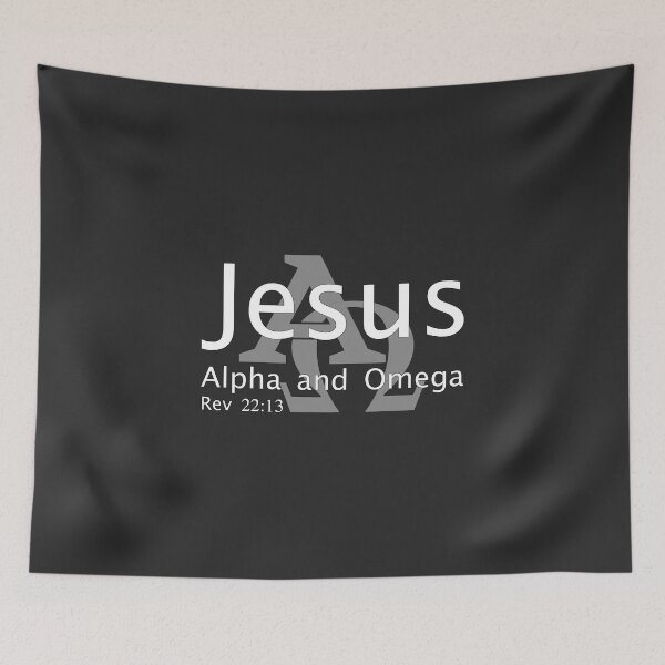Artikelvorschau, Christliches Design - Jesus, Alpha und Omega - Offenbarungen 22, Vers 13 entworfen und verkauft von simplydesignart.