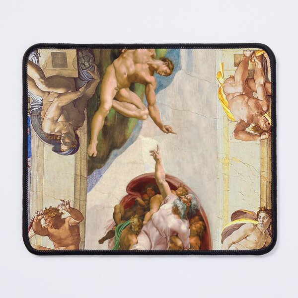 Item preview, Michelangelo - Creation of Atheist Adam - Close Up - Looking Down on God designed and sold by GodsAutopsy.