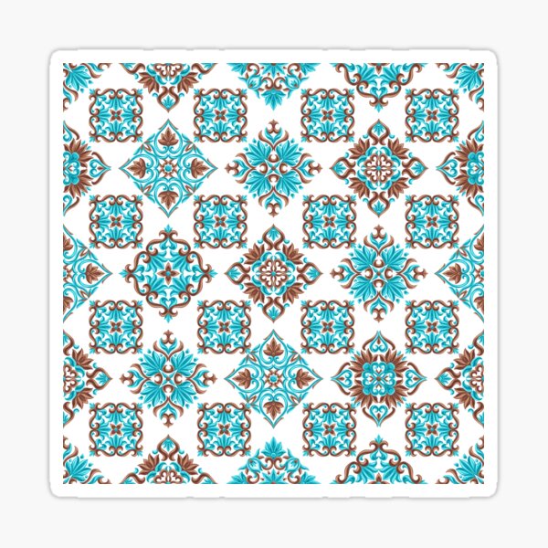 Ceramic Tile Seamless Pattern,Abstract Patterns On Ceramic Tile seamless Sticker