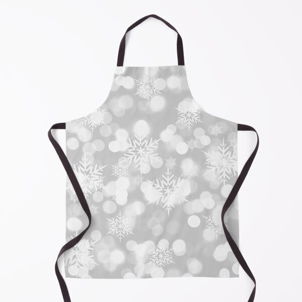 Item preview, Christmas Snowflakes Bokeh Silver Pattern designed and sold by livianasgifts.