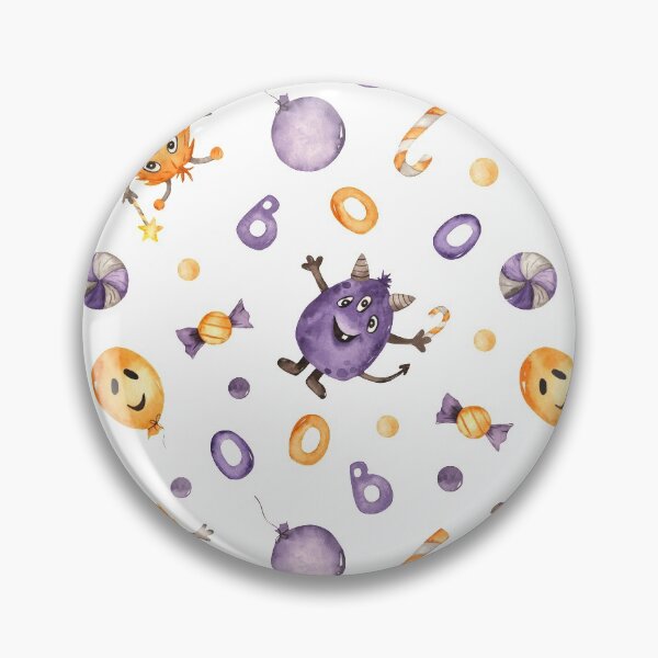 Item preview, Halloween Monsters, Sweets, Balloons Seamless Pattern designed and sold by GeeHanz.