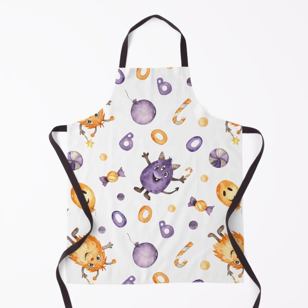 Item preview, Halloween Monsters, Sweets, Balloons Seamless Pattern designed and sold by GeeHanz.