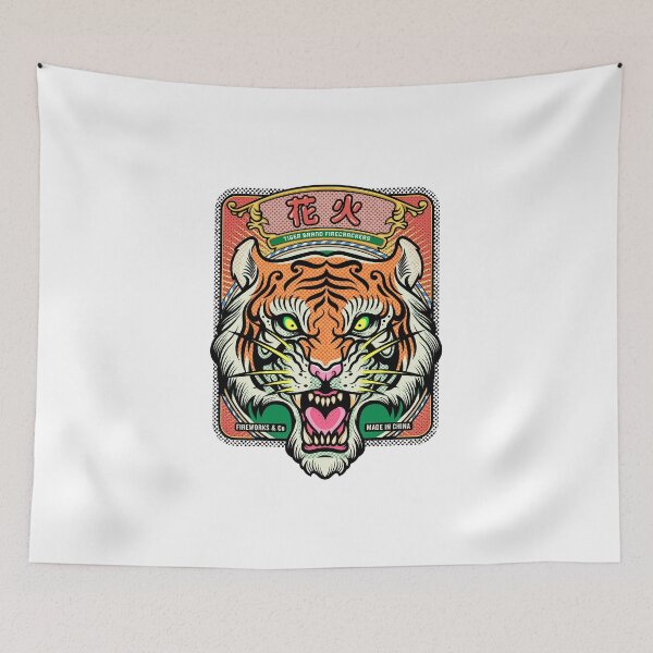 Item preview, Vintage tiger brand firecrackers  designed and sold by redwane.