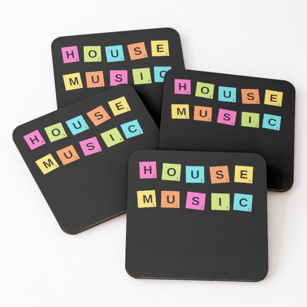 Item preview, House Music All Night Long EDM Fun Tiles Festival Rave Club designed and sold by Six Deers.