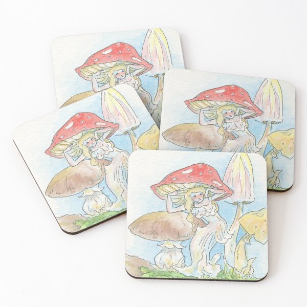 Item preview, Mushrooms on a Log designed and sold by Hannah Vale.