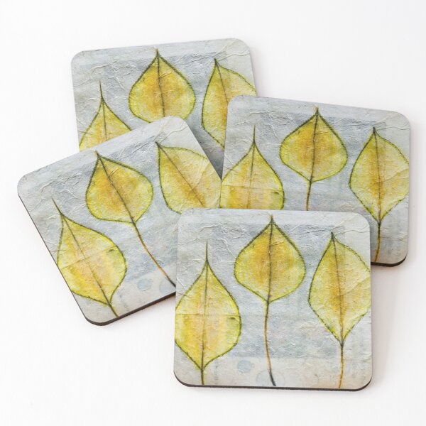 Item preview, Three Yellow Leaves designed and sold by Rebekah Walker.
