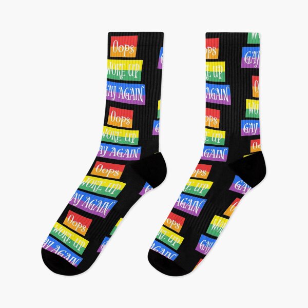 Item preview, Pride Oops woke up gay again  designed and sold by Monkey204.