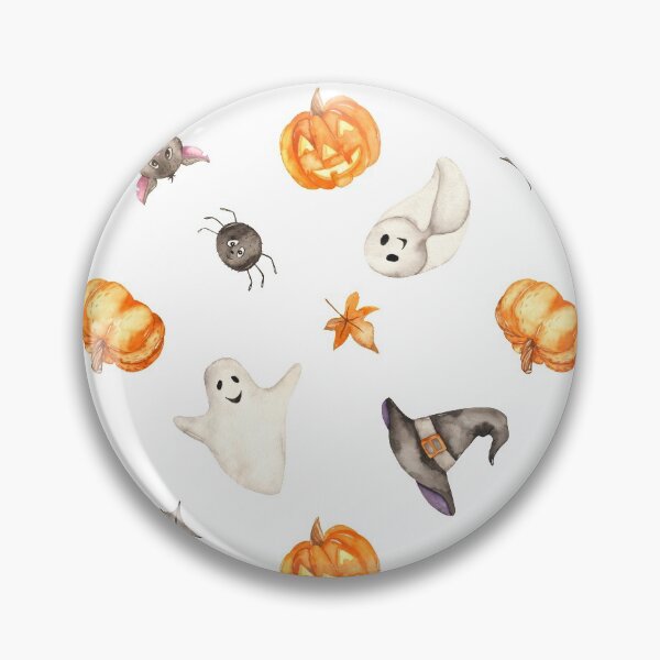 Item preview, Halloween Ghost, Pumpkin, Bat, Spider Seamless Pattern designed and sold by GeeHanz.