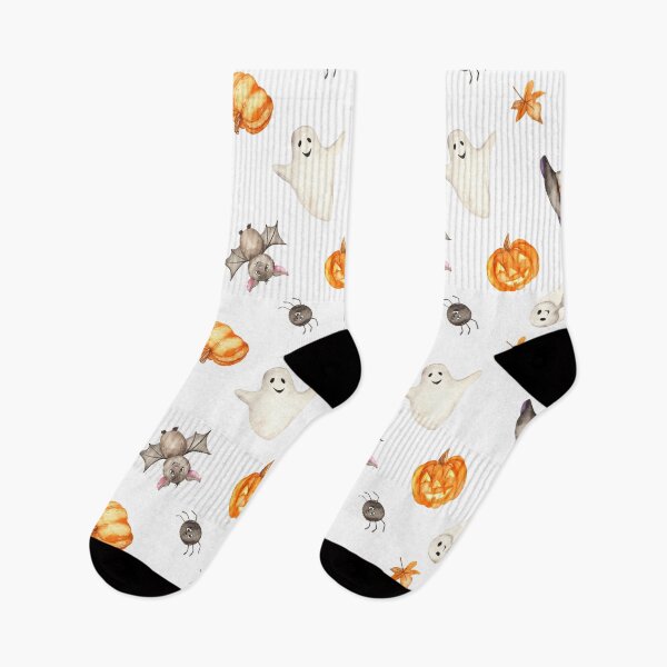 Item preview, Halloween Ghost, Pumpkin, Bat, Spider Seamless Pattern designed and sold by GeeHanz.