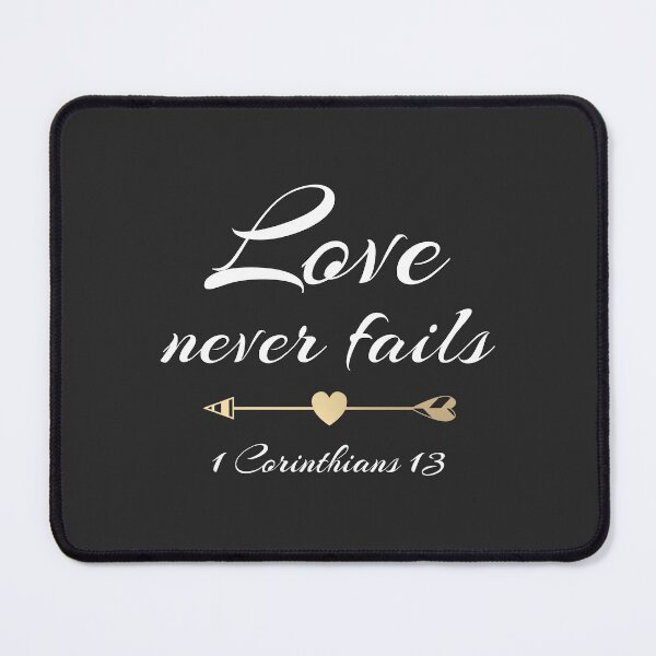 Item preview, Christian Design - Love Never Fails - 1 Corinthians 13 designed and sold by simplydesignart.