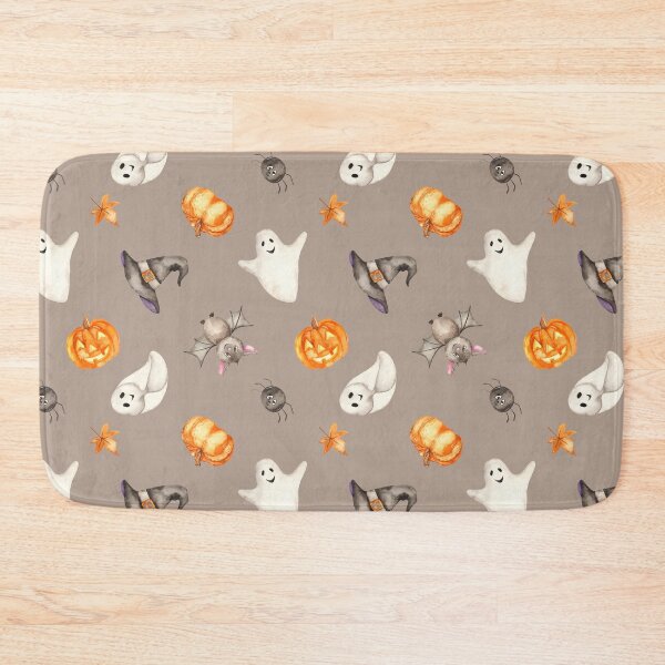 Item preview, Halloween Ghost, Pumpkin, Bat, Spider Seamless Pattern designed and sold by GeeHanz.