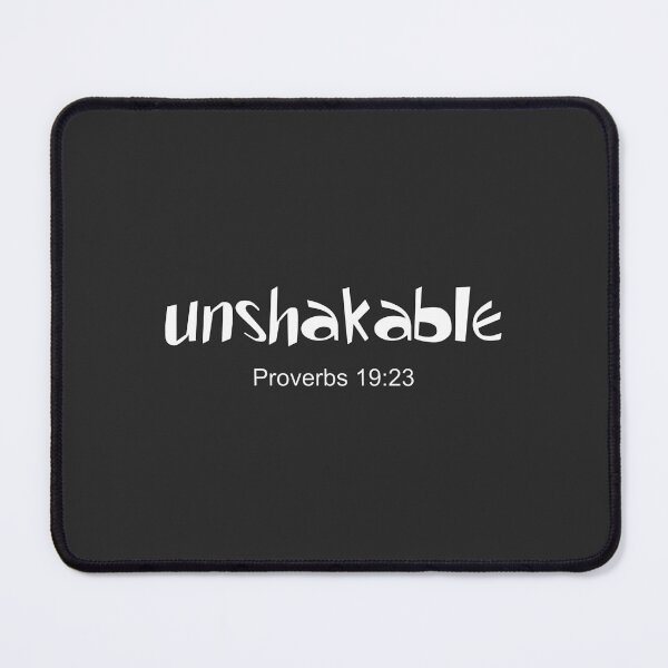 Item preview, Christian Design - Unshakable - Proverbs 19 verse 23 designed and sold by simplydesignart.
