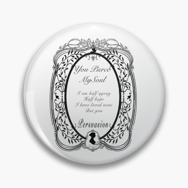 Item preview, Jane Austen Persuasion Quote Victorian Frame You Pierced My Soul designed and sold by Monica Laipple.