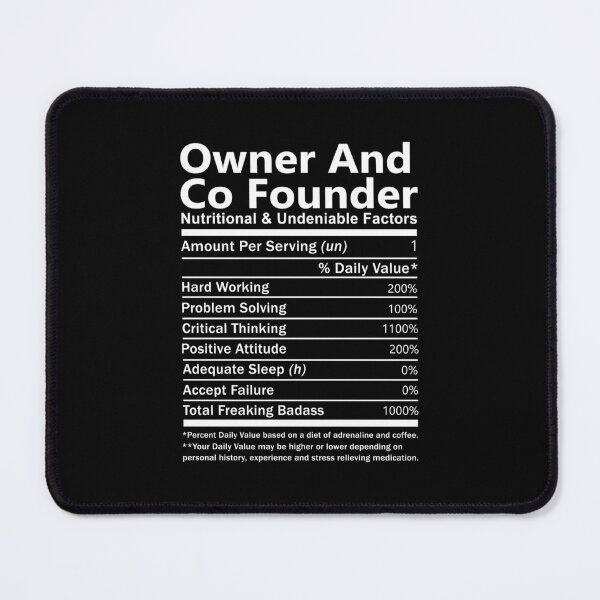 Item preview, Owner And Co Founder T Shirt - Nutritional And Undeniable Factors Gift Item Tee designed and sold by oltonomer8.