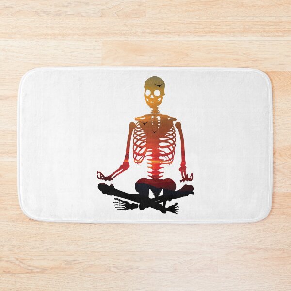 Item preview, Meditating skeleton meditates designed and sold by stickmeok.