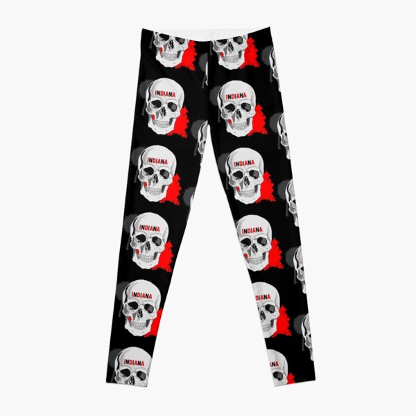 INDIANA UNIVERSITY SKULL Leggings