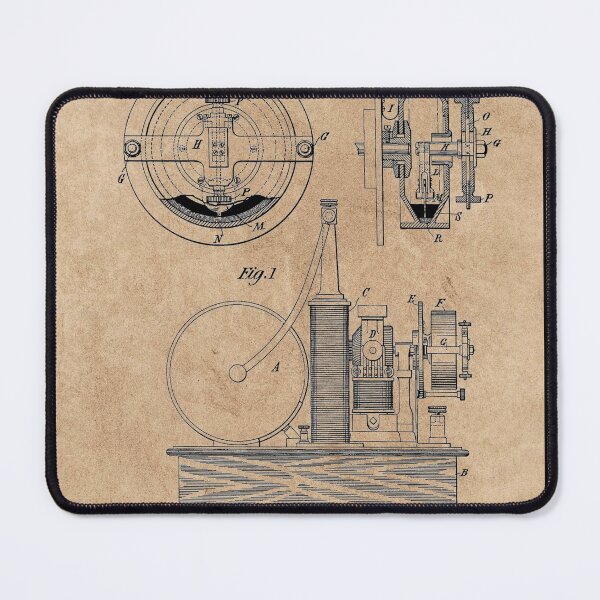 Item preview, Nikola Tesla Electric Circuit Controller Blueprint patent 1898 - Tesla designed and sold by birdo-art.