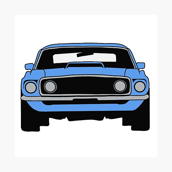 Item preview, 1969 Ford Mustang Grabber Blue designed and sold by kaylabeatty.