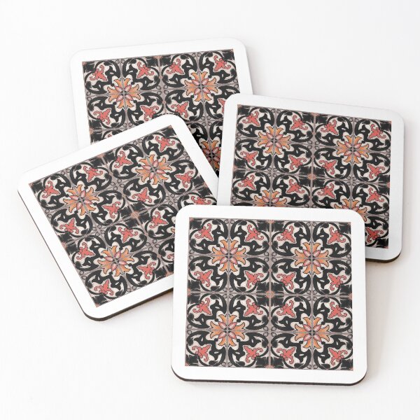 Item preview, abstract patterns on ceramic tile designed and sold by Rokay Arts.