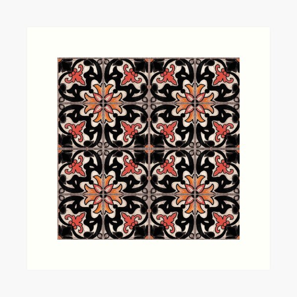 Item preview, abstract patterns on ceramic tile designed and sold by Rokay Arts.