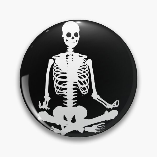 Item preview, Meditating skeleton  designed and sold by stickmeok.