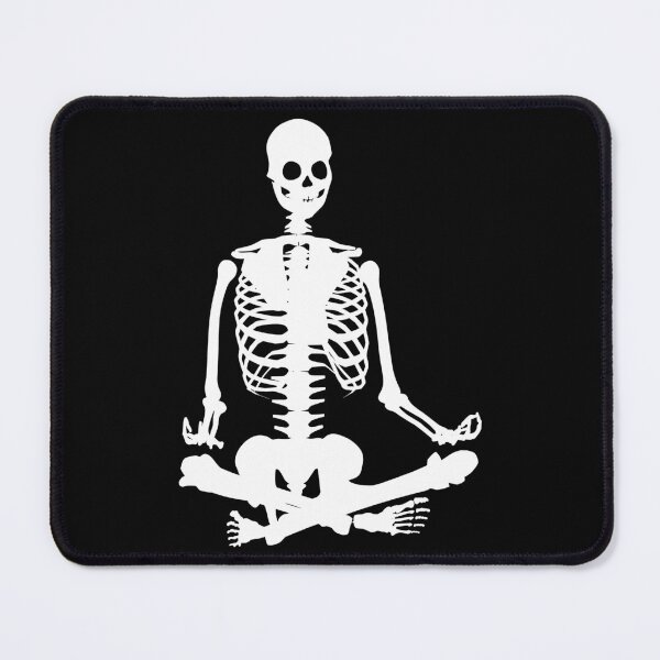 Item preview, Meditating skeleton designed and sold by stickmeok.