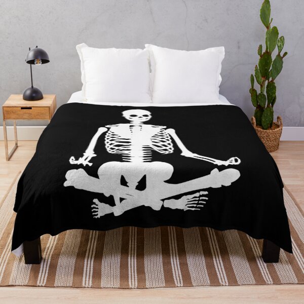 Item preview, Meditating skeleton  designed and sold by stickmeok.