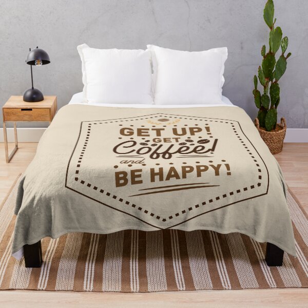 Item preview, get up get coffee and be happy shirt , gift for friend, gift for girl friend , gift for boyfriend ,for coffee lovers designed and sold by jake aff47.