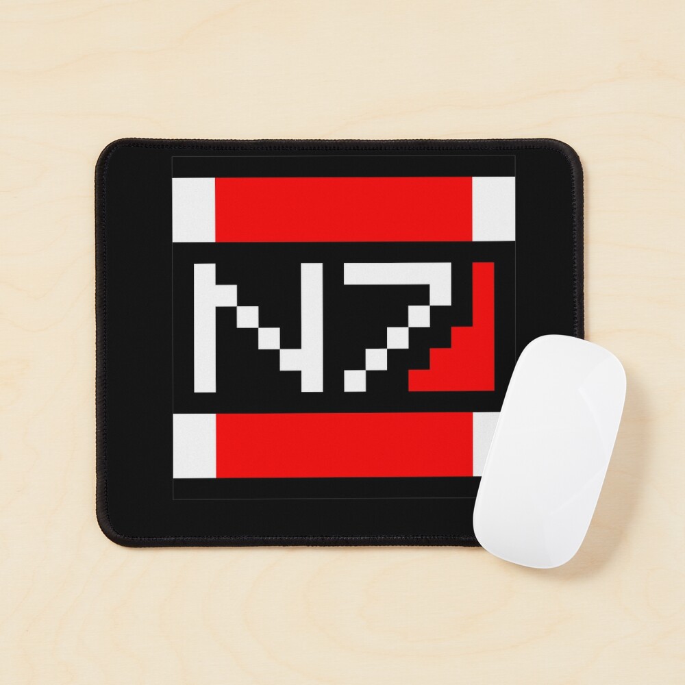 Mass Effect Pixel Art - N7 Logo Mouse Pad for Sale by DesignsByToni