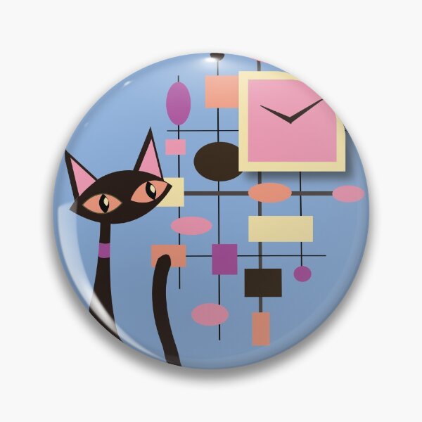 Item preview, Tardy Retro Cat Pastel designed and sold by 7SistersGraphX.