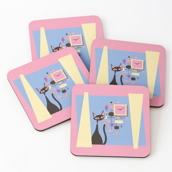 Item preview, Tardy Retro Cat Pastel designed and sold by 7SistersGraphX.