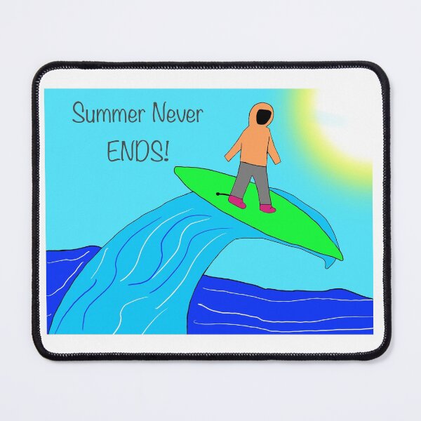 Item preview, Summer never ends hoodie surfing designed and sold by CreativewithG.