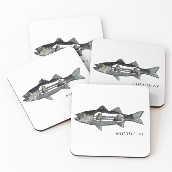 Item preview, Bayville bridge and stiped bass designed and sold by hookink.