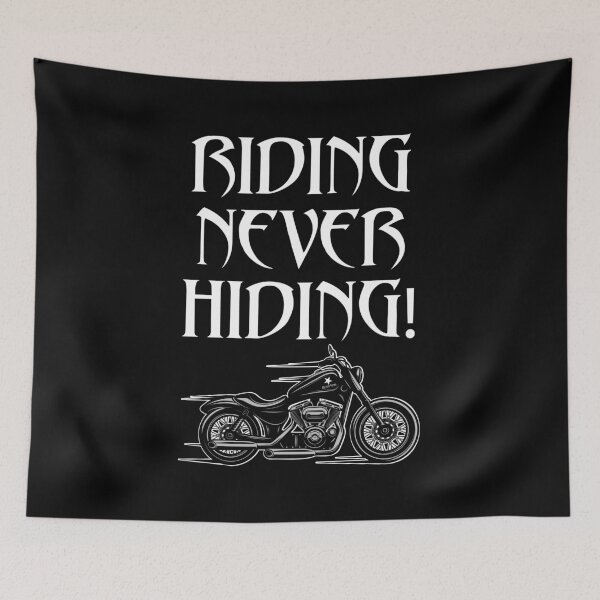 Item preview, Riding Never Hiding designed and sold by Black Star.