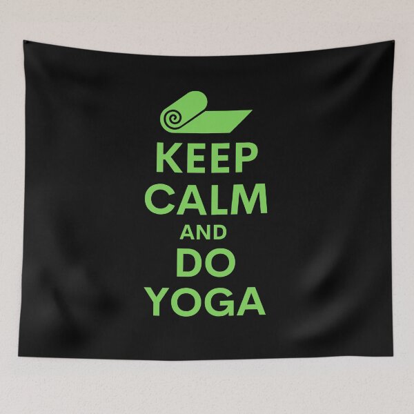 Item preview, Keep calm and do yoga green text designed and sold by Designbyfia.
