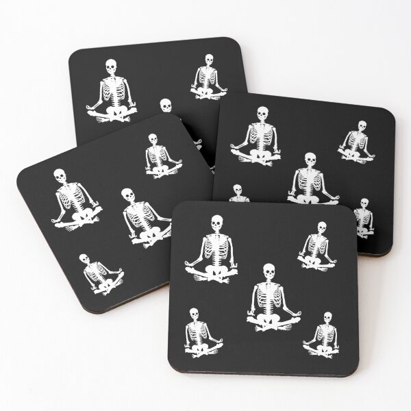 Item preview, Meditating skeleton gang designed and sold by stickmeok.