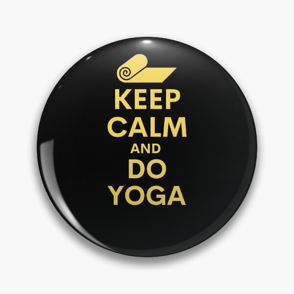 Item preview, Keep calm and do yoga yellow text designed and sold by Designbyfia.