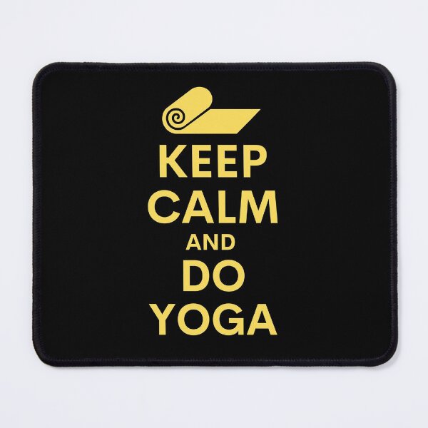 Item preview, Keep calm and do yoga yellow text designed and sold by Designbyfia.