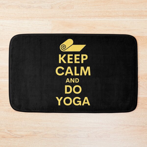 Item preview, Keep calm and do yoga yellow text designed and sold by Designbyfia.