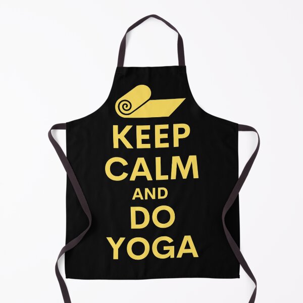 Item preview, Keep calm and do yoga yellow text designed and sold by Designbyfia.