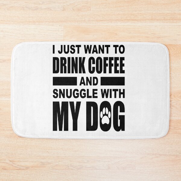 Item preview,  Dog Lover Sayings :Dog Lover Quotes , coffee and dog  designed and sold by remonss.